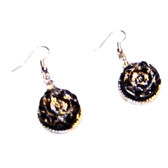 Faceted Crystal Drop Earrings - Picture 2 of 3